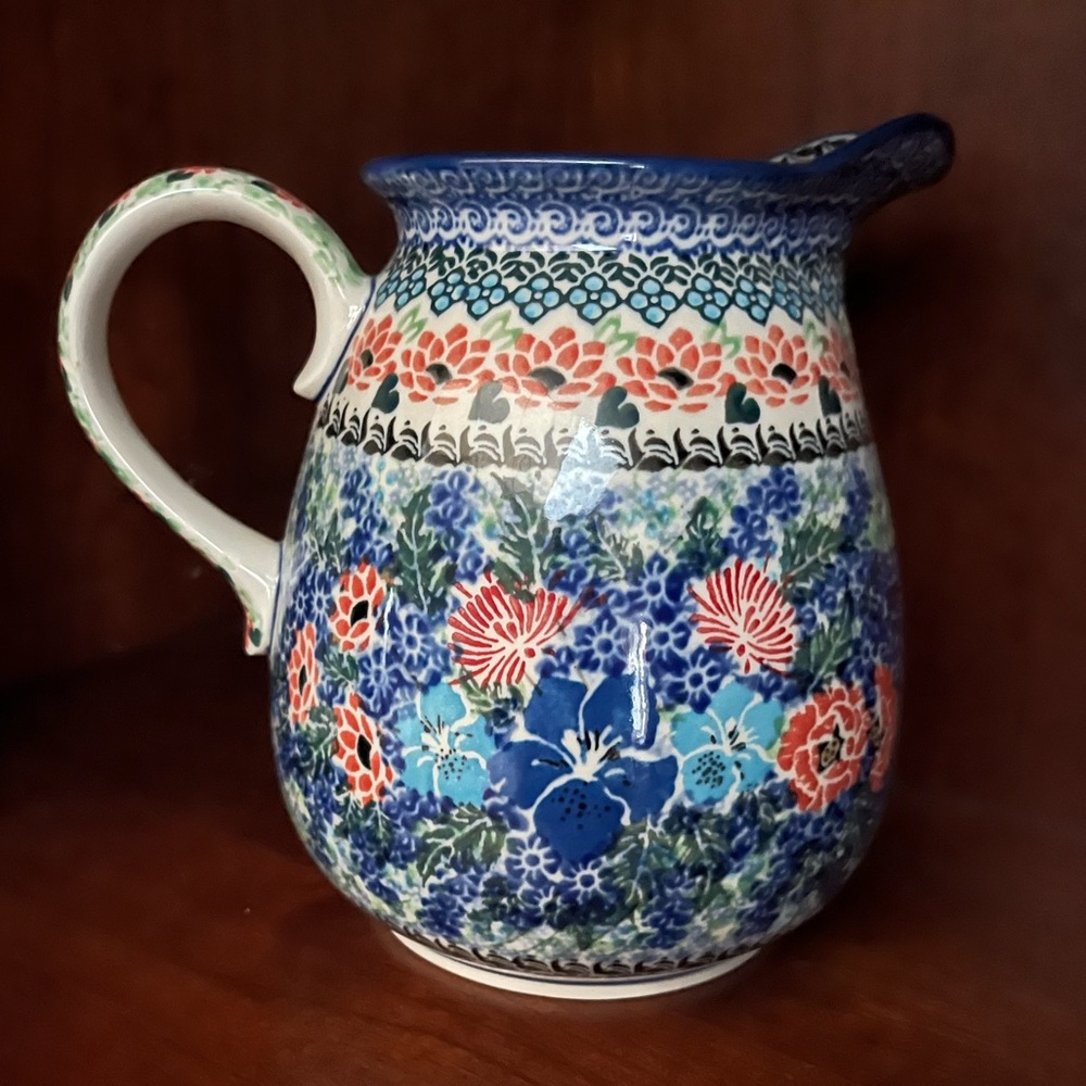 Ceramika Artystyczna Unikat Polish stoneware pottery pitcher. NWT❣️ - Picture 7 of 7